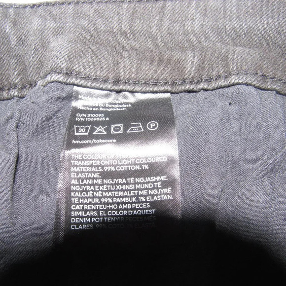 NWT H&M DIVIDED Low Waist Flare Black Jeans Plus Size 3XL - Picture 7 of 7